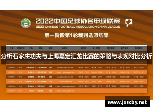 分析石家庄功夫与上海嘉定汇龙比赛的策略与表现对比分析