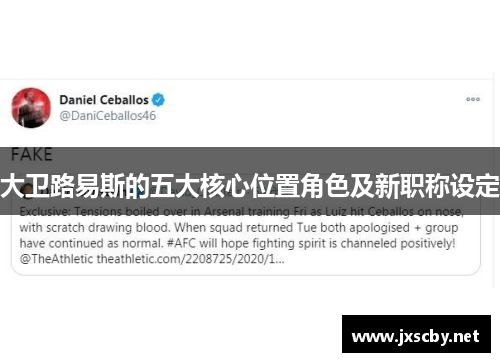 大卫路易斯的五大核心位置角色及新职称设定